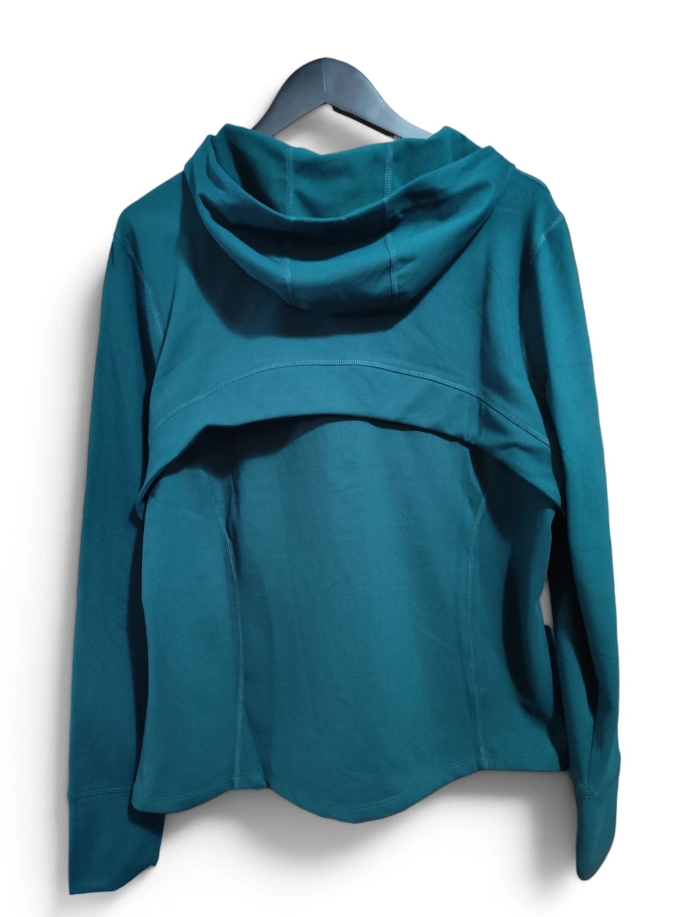 🆕 Danskin Winter Tech Fleece Lined Hooded Luxe Yoga Jacket Womens XL Dark Teal - Picture 6 of 12